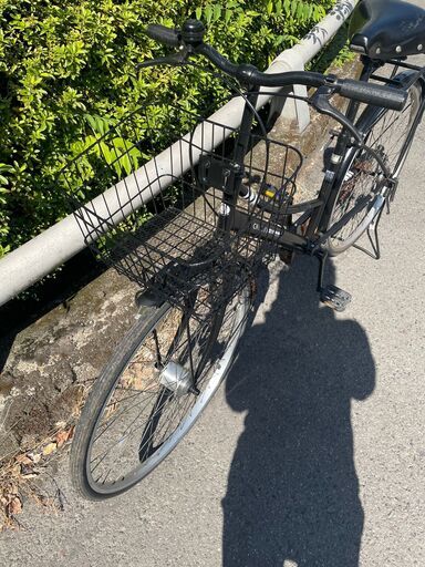 リサイクルショップどりーむ鹿大前店　No４６６　エコNo１４８９８X　自転車　黒　27インチ　LEDオートライト付き♪　状態良好♪