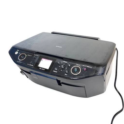 EPSON エプソン Colorio マルチフォトカラリオ PM-A840 インクジェット複合機 プリンタ ブラック 独立6色 A4 コピー/スキャナ