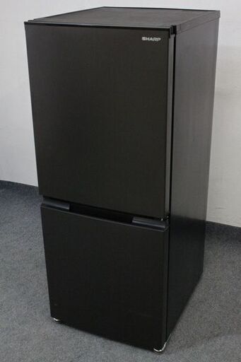 SHARP/シャープ 2ドア冷蔵庫 152L 大容量冷凍室 メガフリーザー SJ-D15H マットダークグレー 2022年製 中古家電 店頭引取歓迎 R6600)
