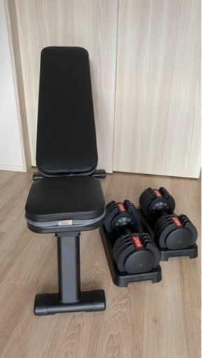 トレーニングベンチ＆ダンベル（25kg✖️2）セット