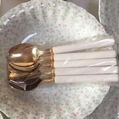 お皿&スプーン食器セットの画像