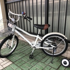 KhodaaBloom 幼児用自転車 ホワイト　18インチ 🔹子供車🔹Khodaabloom(コーダーブルーム)18インチ。105〜125cm。