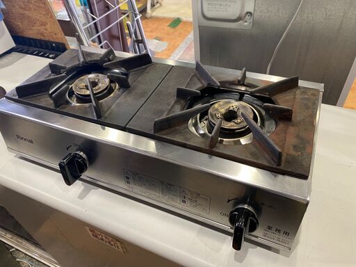【愛品館市原店】リンナイ 2021年製 LPガス用 業務用ガステーブル RSB-206A【愛市IFC031397-104】