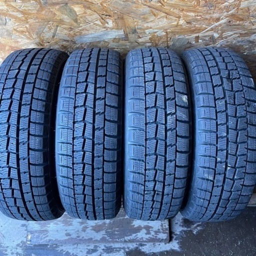 バリ山　DUNLOP ダンロップ　WM01 165/55R14 スタッドレス タイヤ　2017年製　14インチ