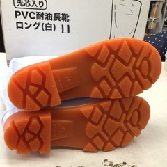 新品未使用品　PVC耐油長靴　ロング LLサイズ（26.5〜27cm）の画像