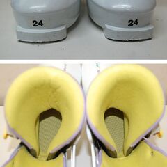 24.0㎝ 子供用 GROWHILL スキーブーツ G10K ホワイト系 アウトソール277㎜ キッズ グローヒル 札幌市 清田区 平岡の画像