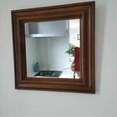 アンティーク鏡 30×30の画像