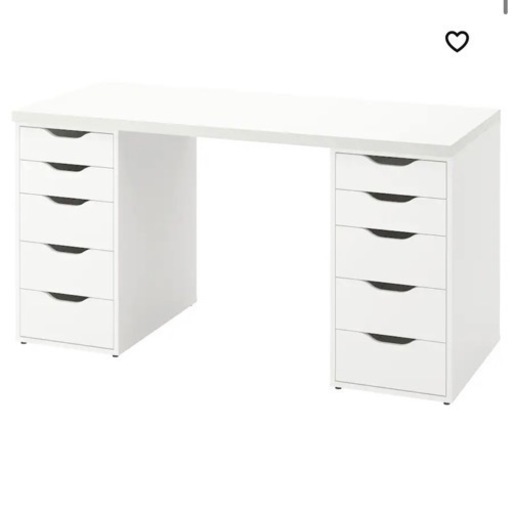 IKEA デスク 引き出しユニット チェア付