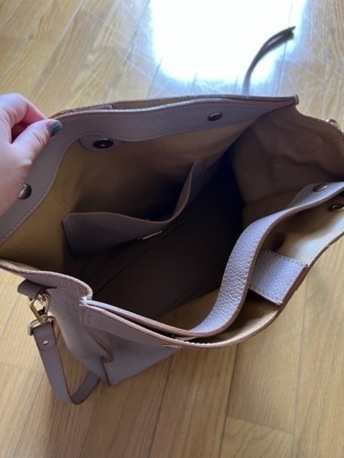 BABYLONE 購入　オシャレピンク皮バッグ