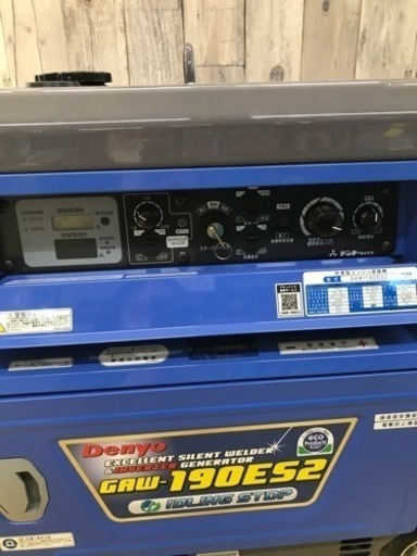 動作時間20分のみ！中古美品△デンヨー 溶接機 発電機 GAW-190ES2 DENYO ガソリン ウェルダー
