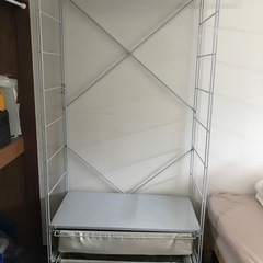 無印良品スチールユニットシェルフワードローブ