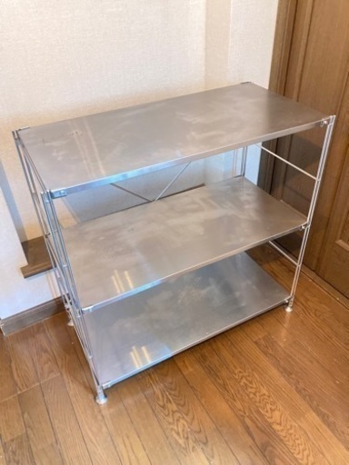 無印良品　MUJI ステンレスユニットシェルフ　ステンレスラック