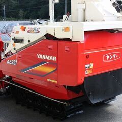ヤンマー コンバイン　GC221　２条　グレンタンク　使用194時間　取説付　丸ハンドル　FDS　21馬力 FI48 ヤンマー コンバイン ＧＣ221 グレンタンク 2条刈 刈取フィット