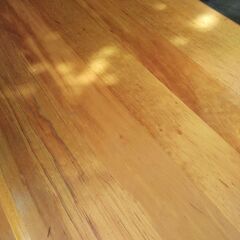 【取りに来て下さる方に】天然木のダイニングセット　テーブル+ベンチ　キッズ家具　木製　ウッドの画像