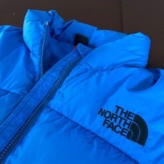 おしゃれ！ノースフェイス　ダウン　140cm ブルーの画像