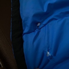 おしゃれ！ノースフェイス　ダウン　140cm ブルーの画像