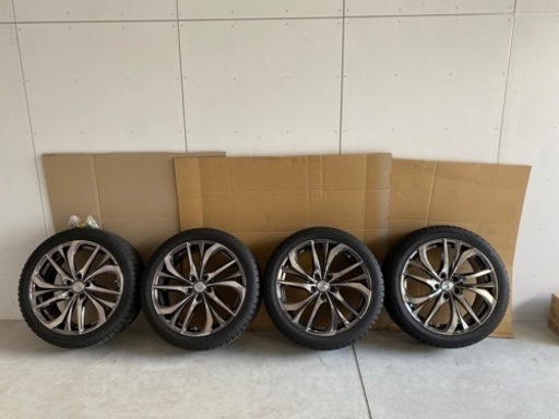 ダンロップ　スタッドレスタイヤ  ホイル付 4本セット　 WM02　245/40R19 　レオニスTE 19×8.0 +43 5H/114.3