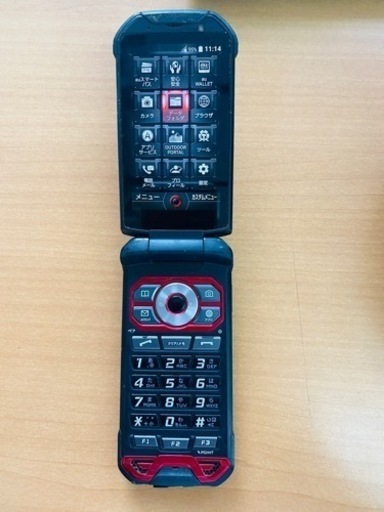 KYOCERA KYF33 TORQUE レッド 携帯電話 利用制限〇