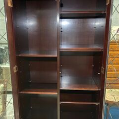 ☆カリモク☆ガラス キャビネット 収納棚 ショーケース 92×43×192cm(高さ)
