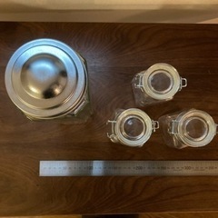 ガラス保存容器　キャニスター　パスタストッカーの画像
