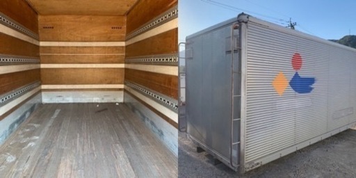 No.665 アルミバン 3ｔ 車 アルミ 箱 バイク 倉庫 トラック コンテナ 米 保管庫 物置 DIY