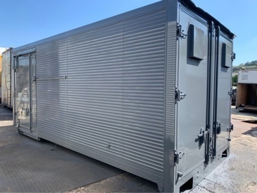 No.662 アルミバン 2ｔ 車 ワイド  アルミ 箱 バイク 倉庫 トラック コンテナ 米 保管庫 物置 DIY