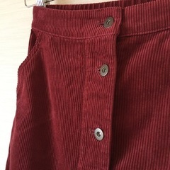 UNIQLO ユニクロ フロントボタンコーデュロイスカート ★Sサイズ★の画像