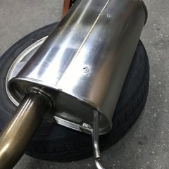 「売却済」IQ用　タナベ　車検対応ステンレスマフラーの画像