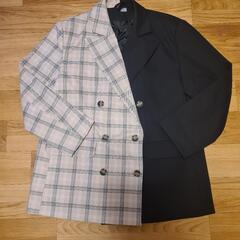 【未使用に近い、★NiziUコラボ★】H&M オーバーサイズテーラードジャケットSの画像