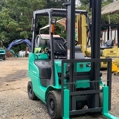 四日市発◆三菱GRENDIAフォークリフト　KFG14D 6038h ミッション車　ガソリン/LPG パワステ　再塗装　整備済　作動品の画像