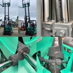 四日市発◆三菱GRENDIAフォークリフト　KFG14D 6038h ミッション車　ガソリン/LPG パワステ　再塗装　整備済　作動品の画像