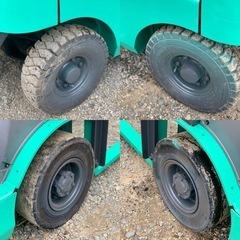 四日市発◆三菱GRENDIAフォークリフト　KFG14D 6038h ミッション車　ガソリン/LPG パワステ　再塗装　整備済　作動品の画像