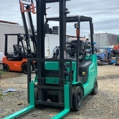 四日市発◆三菱GRENDIAフォークリフト　KFG14D 6038h ミッション車　ガソリン/LPG パワステ　再塗装　整備済　作動品の画像