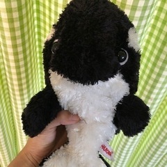 シャチのぬいぐるみポーチ