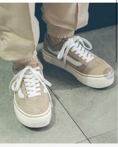 バンズ(vans)ベージュ25cm(7)売りますー