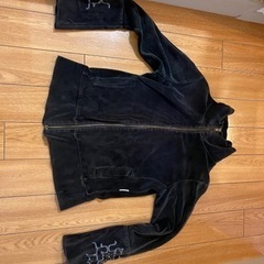 HIKARI黒のベルベット生地のジャケット
