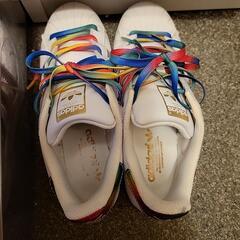 adidas　original　スーパースター　レインボー　スニーカー　23.5の画像