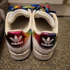 adidas　original　スーパースター　レインボー　スニーカー　23.5の画像