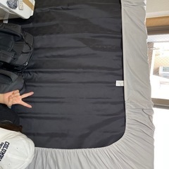 セミダブルベッドフレーム&マットレスの画像