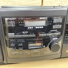 希少 SHARP CDラジカセ QT-45CD-BK コンパクトディスク ステレオ