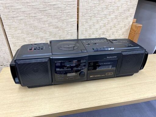 希少 SHARP CDラジカセ QT-45CD-BK コンパクトディスク　ステレオカセット シャープ CD・ラジオ再生OK ジャンク扱い 札幌市手稲区