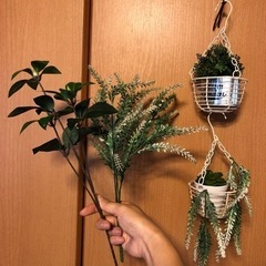 【お取引先決まりました　あげます　引越し処分直前】フェイクグリーン小物
