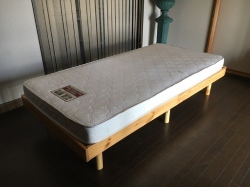 シングルベッド　マット付き