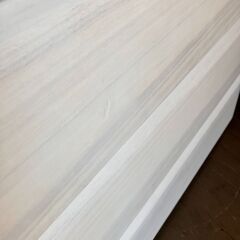 未使用訳あり 天然木桐材を使用したチェスト ホワイト 引出しスライドレール 桐タンス 洋服タンス 白 引き出し タンス 木製 衣類収納の画像