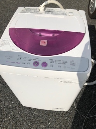 シャープ　 SHARP 全自動洗濯機 ES-45E8-KP 2012年製