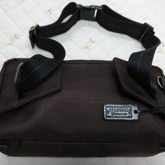 本革コンビ/ボディーバック　ウエストポーチの画像