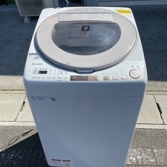 名古屋市郊外配送無料　SHARP  乾燥機能付　9kg洗濯機　ES-TX9A-N