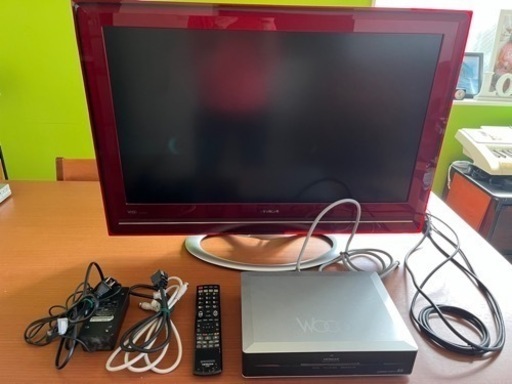 日立32型テレビ Wooo UT32-HV700R＆壁掛けバー付き♪ 在宅勤務のPCモニター用としても【引き取り限定】