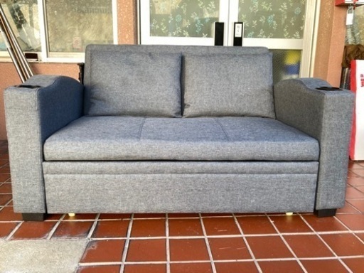 モダン グレー ソファベッド ソファベッド 二人掛け ソファ グレー ソファーベッド 1554