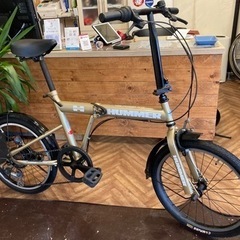 タイヤ・チューブ新品！HUMMER】6段変速 20インチ折りたたみ自転車